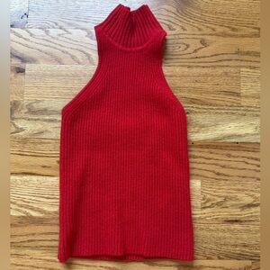 Zara Bold Red Knit Top